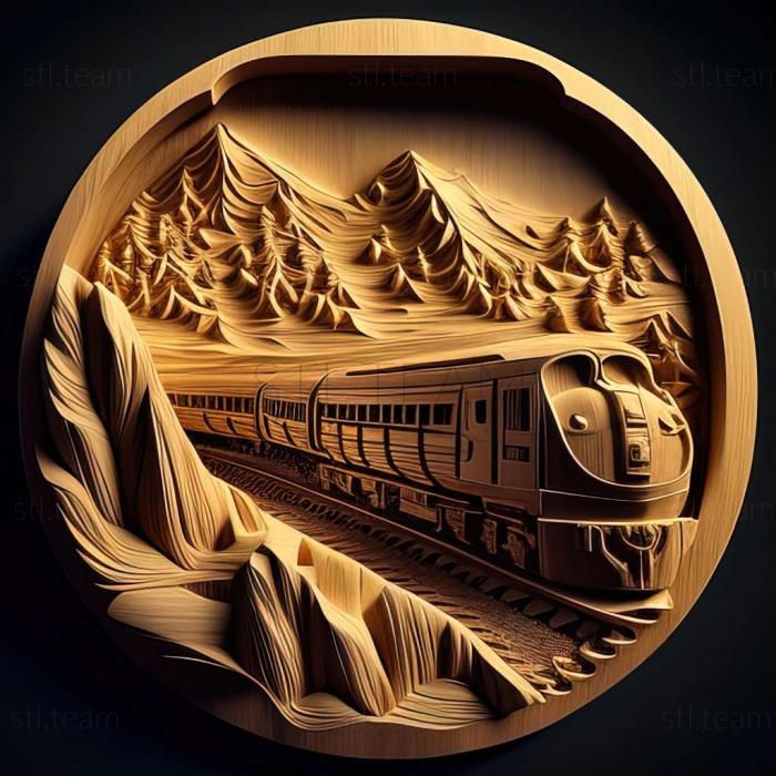 3D model Train Simulator 2014 game (STL)
